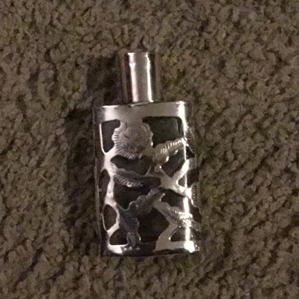 RARE 925 stamped Vintage Sterling Silver Perfume Bottle EUC for age